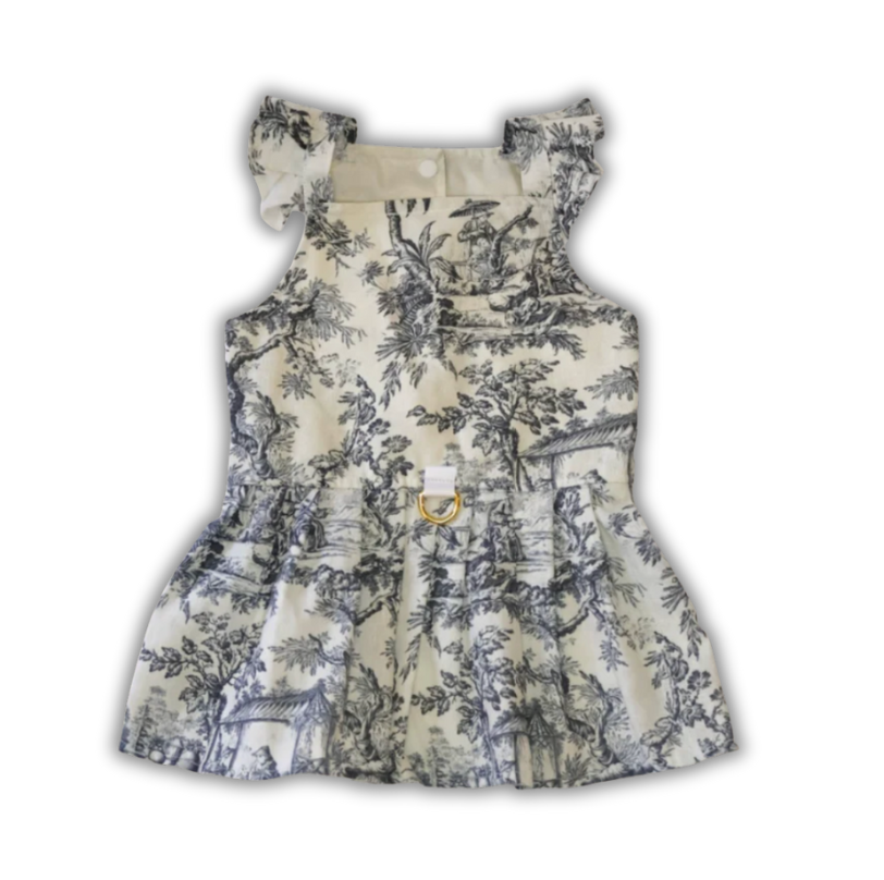 Gray Toile Dress