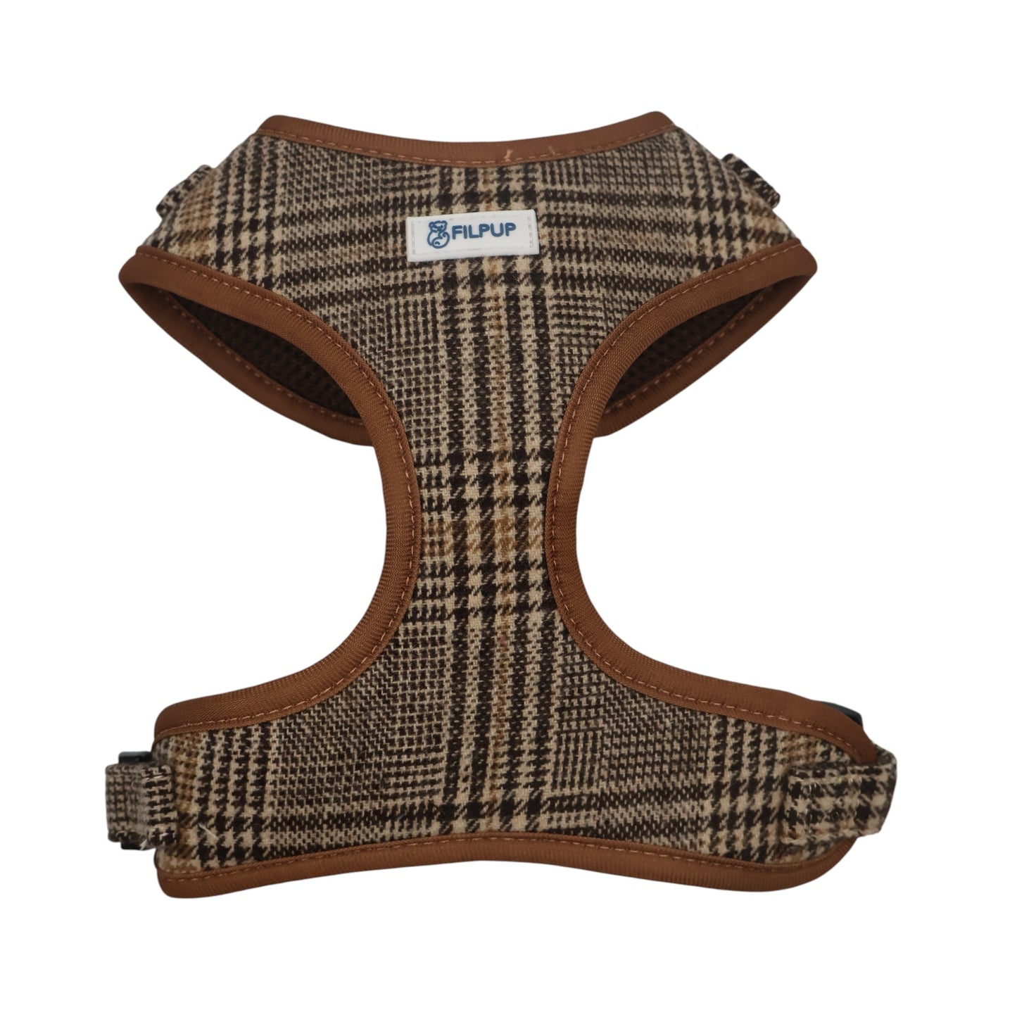 Caramel Plaid Adjustable Harness