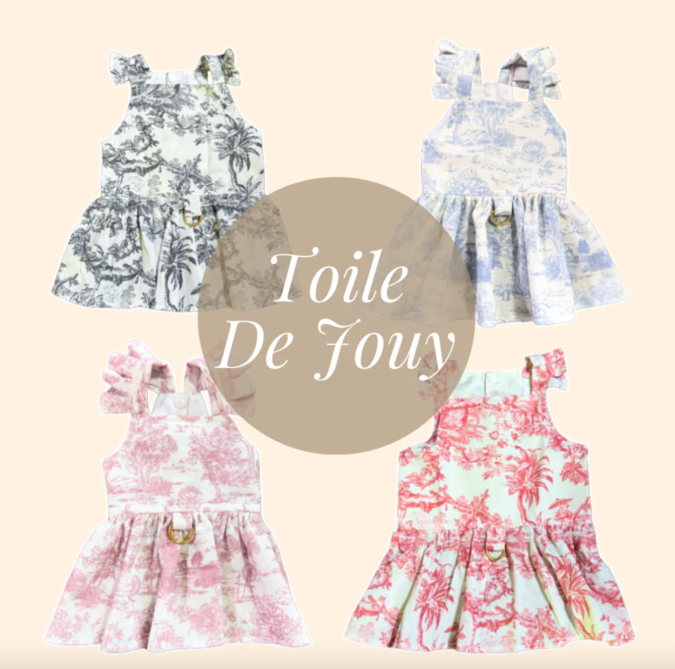 Red Toile Dress
