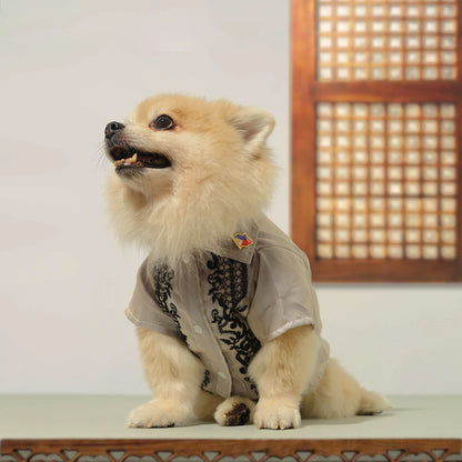 Gray Polo Barong