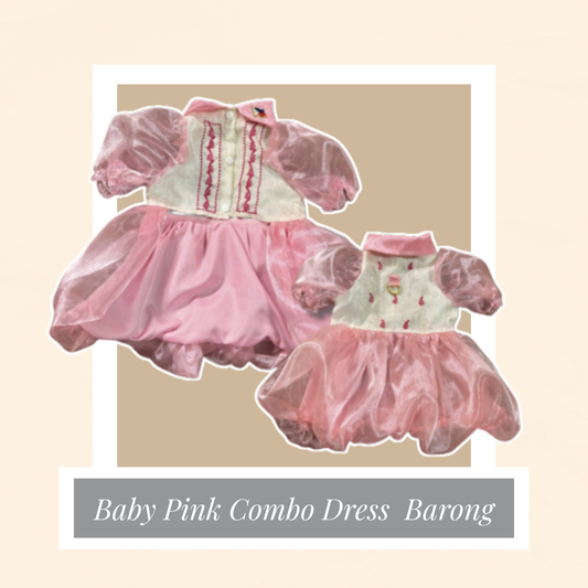 Baby Pink Dress Barong